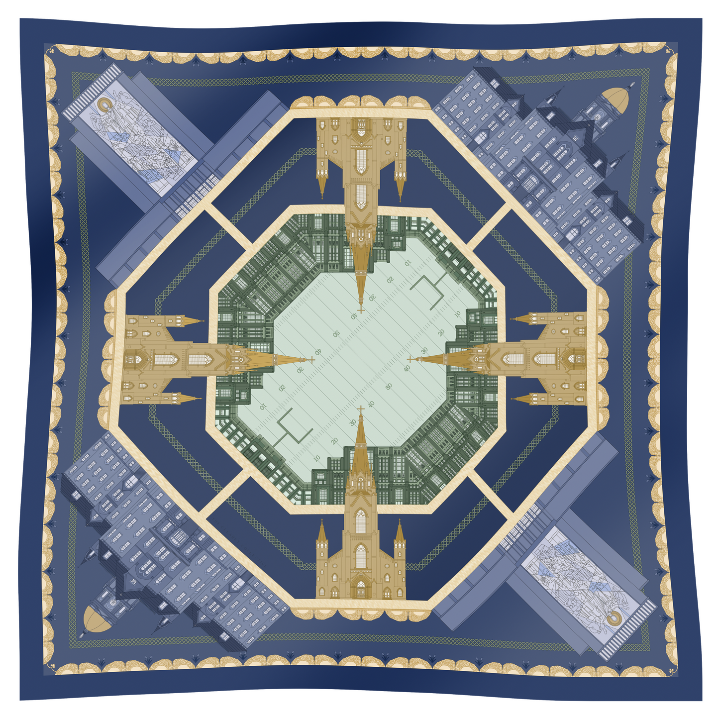 THE SOUTH BEND INDIANA LEPRECHAUN SCARF