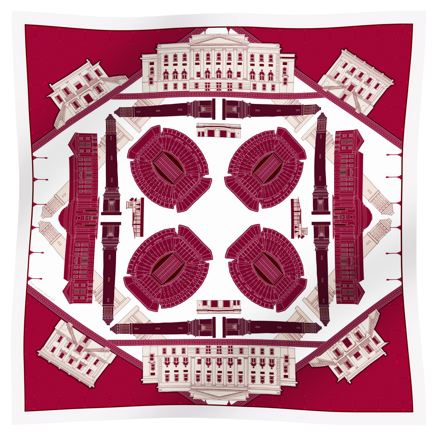 THE TUSCALOOSA CRIMSON SCARF