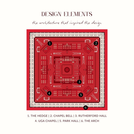 The Athens Scarf, design elements