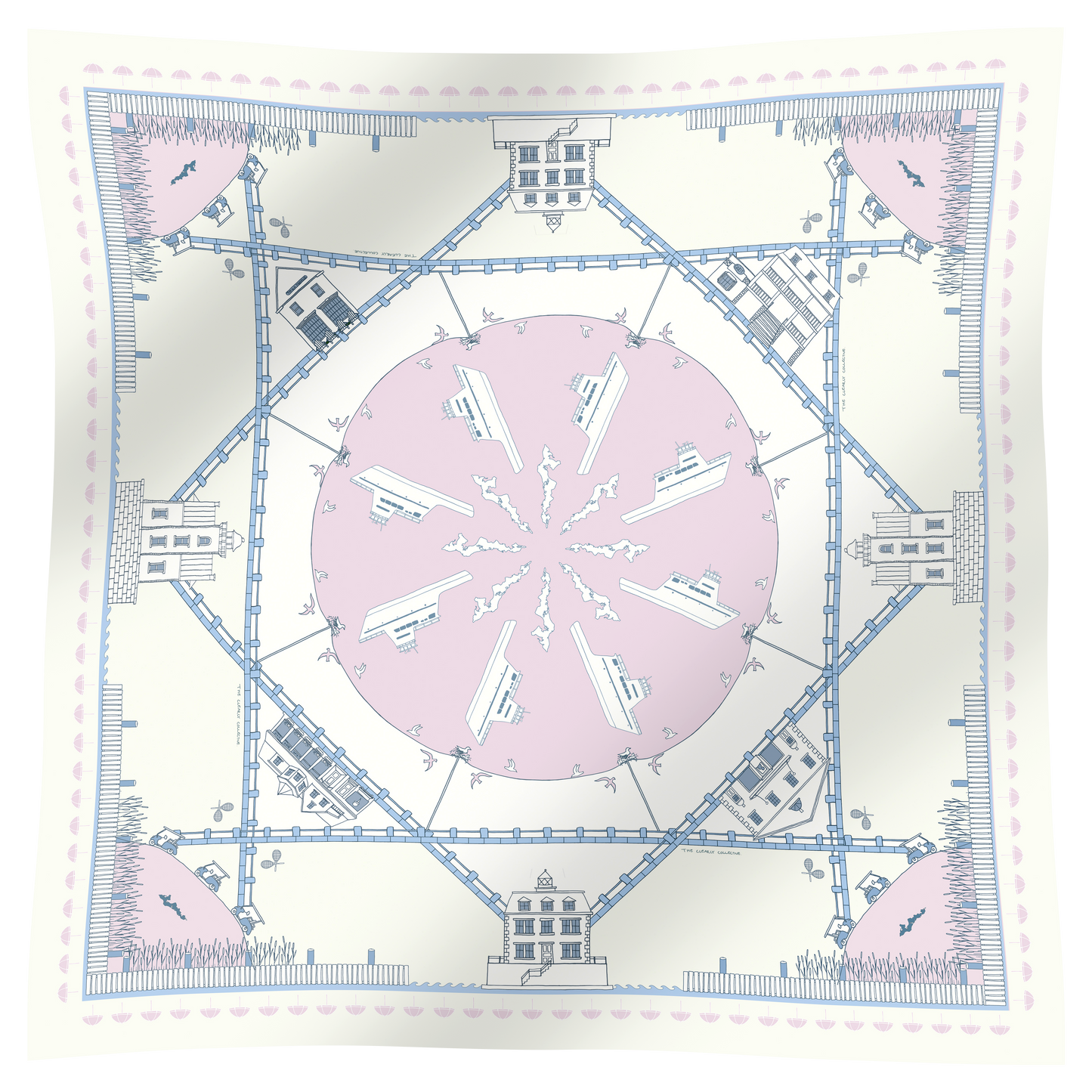 THE FISHERS ISLAND SCARF IN BLUSH