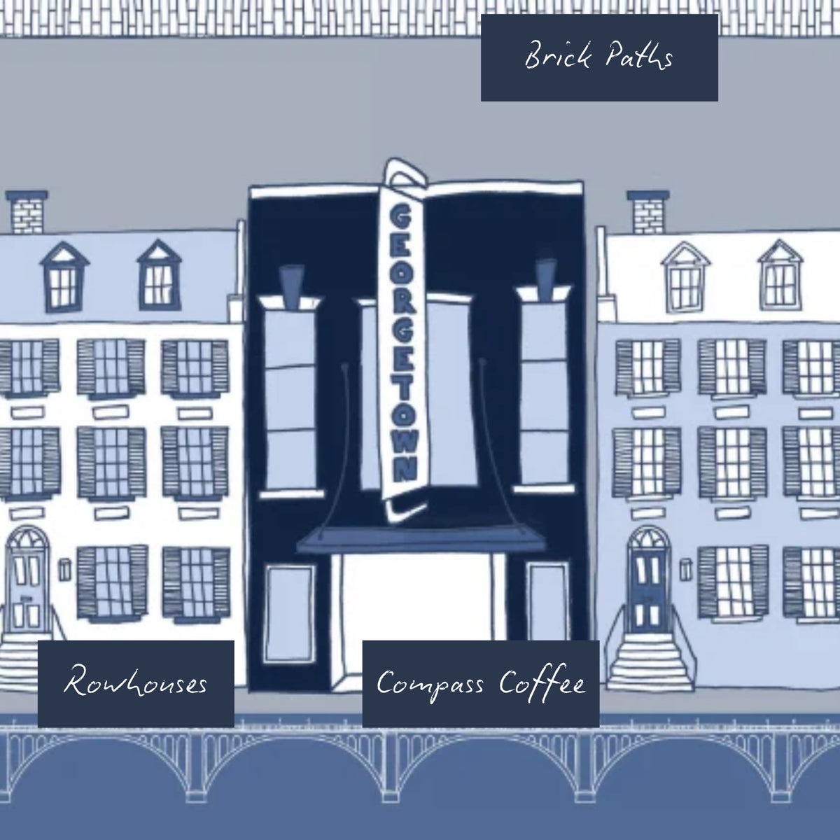 THE GEORGETOWN DC SCARF