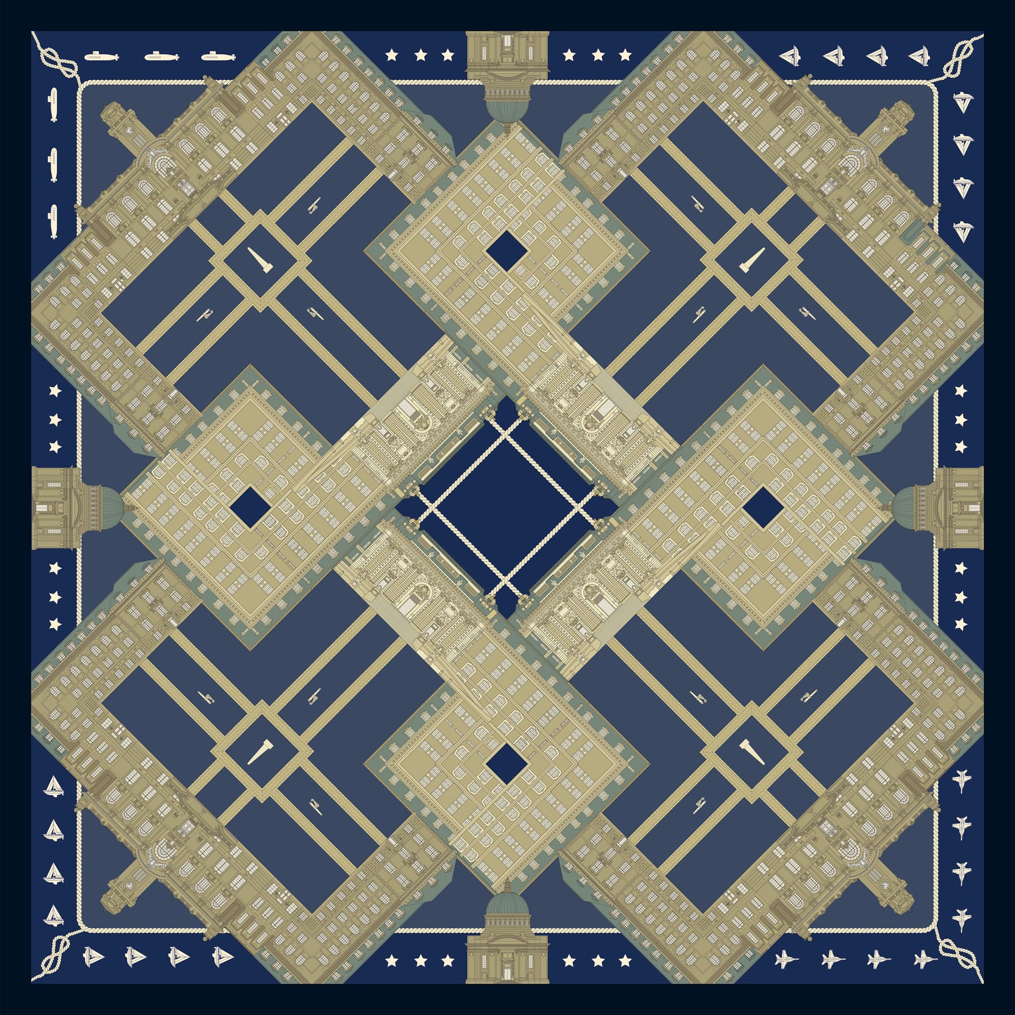 THE NAVAL ANNAPOLIS SCARF