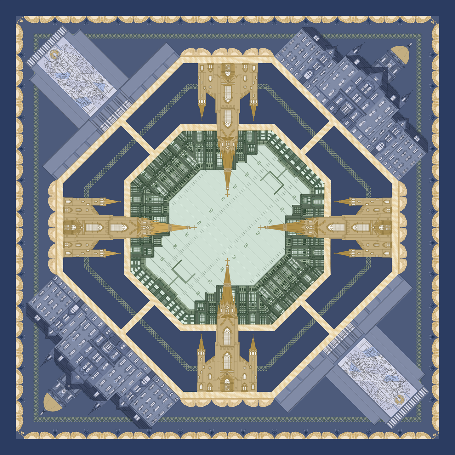 THE SOUTH BEND INDIANA LEPRECHAUN SCARF