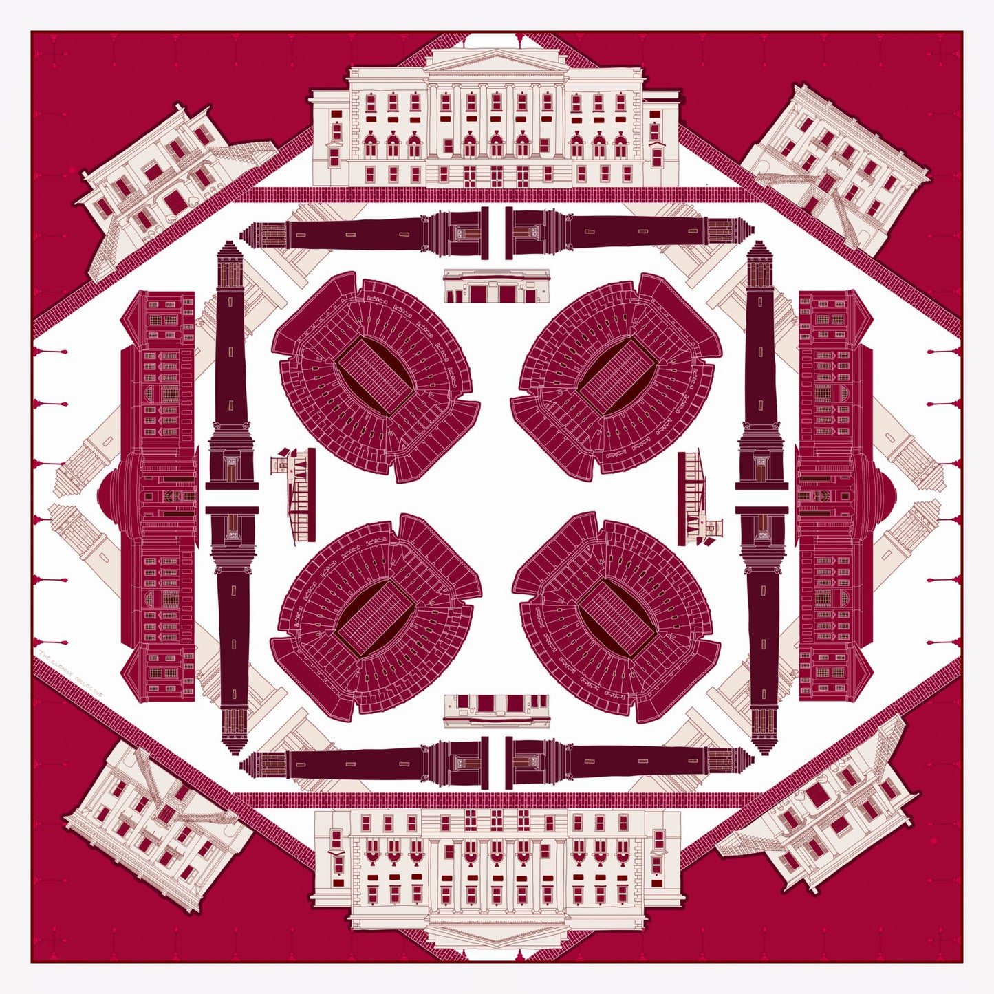 THE TUSCALOOSA CRIMSON SCARF