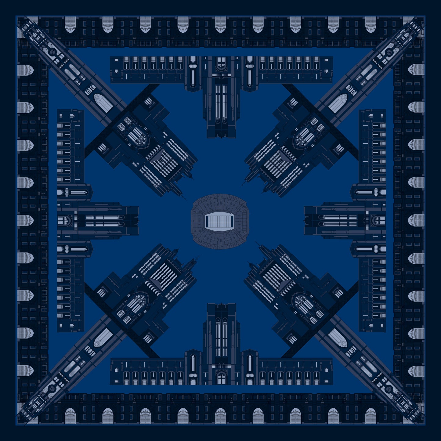 THE NEW HAVEN BULLDOG SCARF