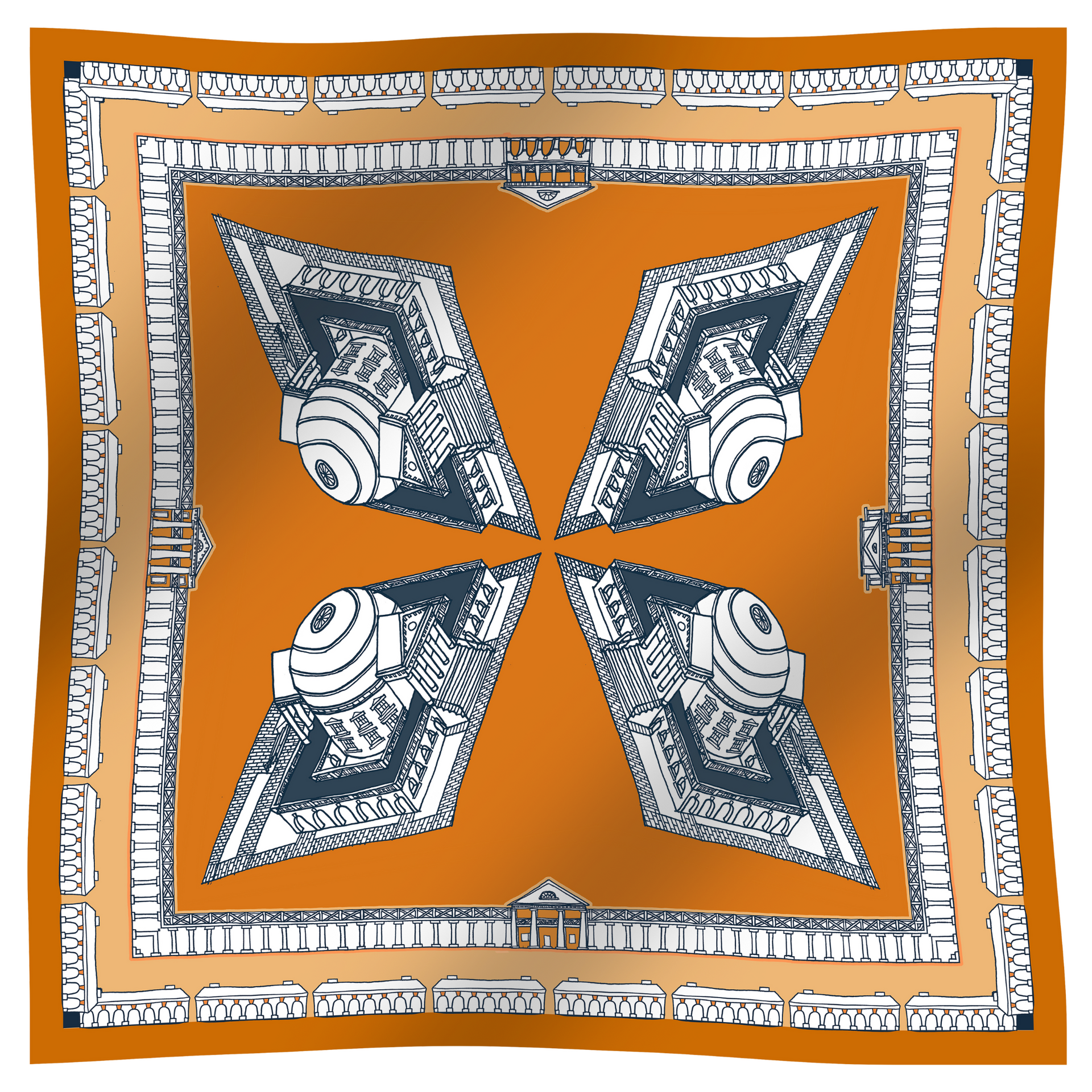 THE CHARLOTTESVILLE TUNDY SCARF IN ORANGE – The Clearly Collective
