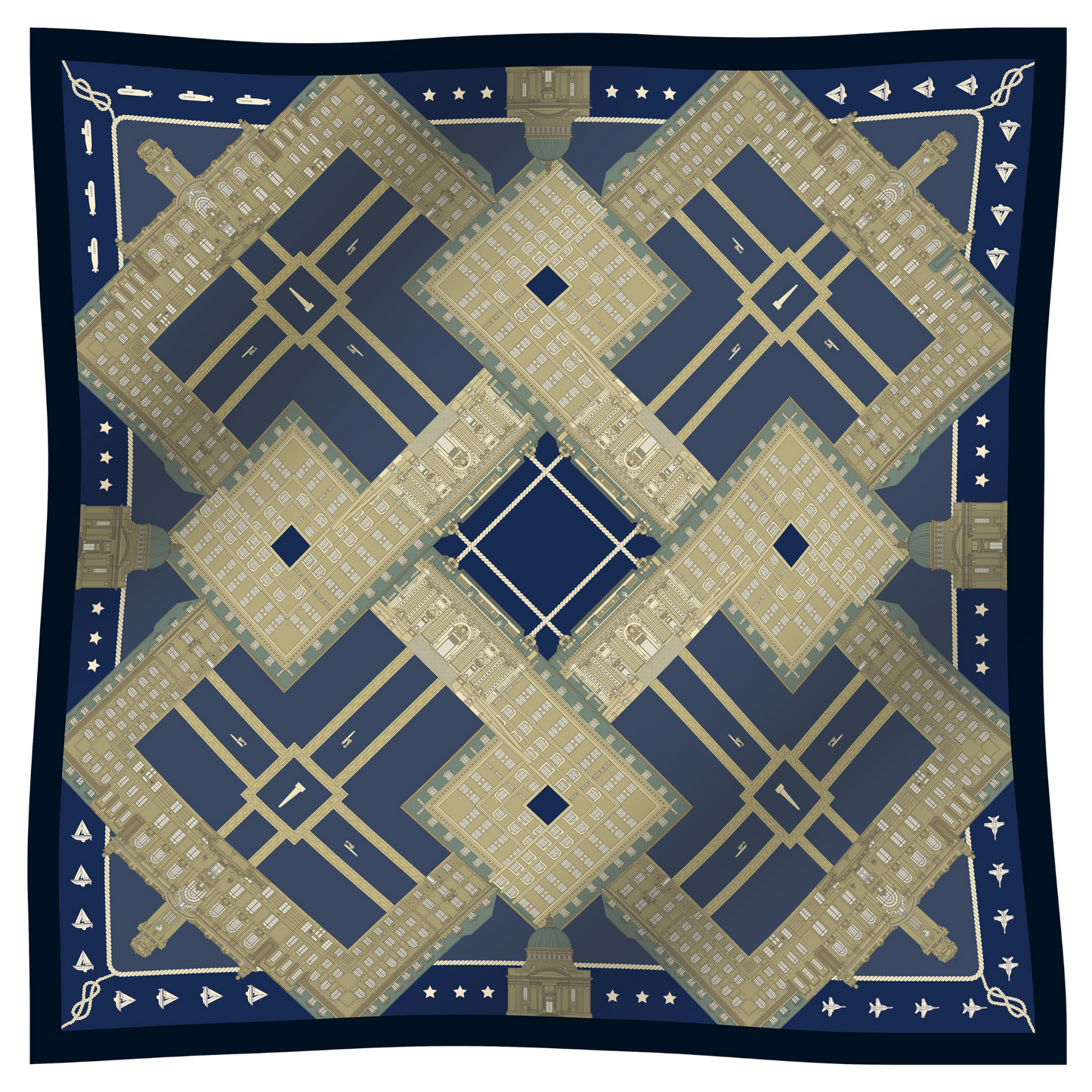 THE NAVAL ANNAPOLIS + SANTORINI SCARF PAIRING