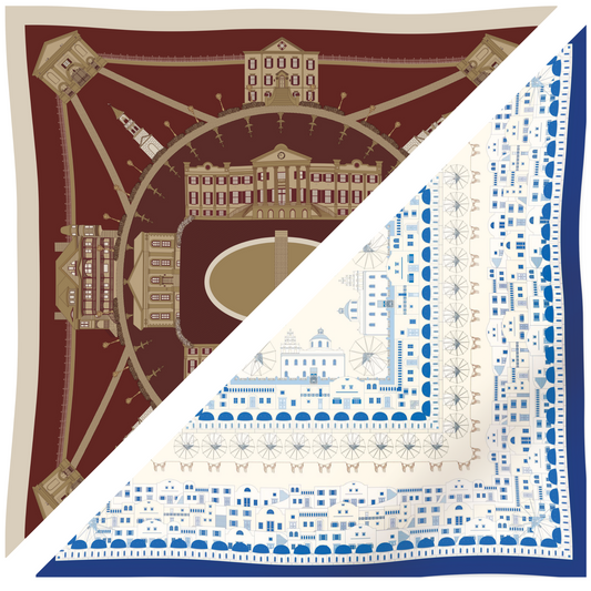 THE CHARLESTON + SANTORINI SCARF PAIRING