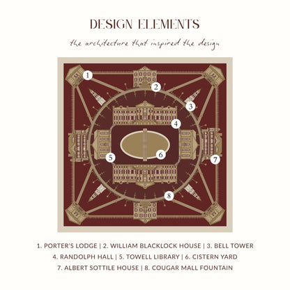 The Charleston Scarf, design elements