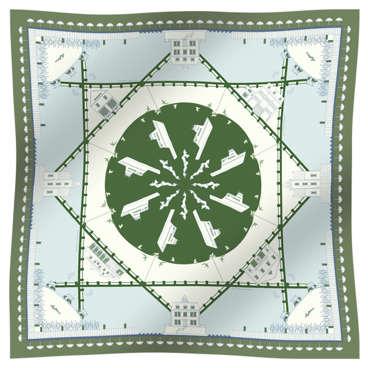 THE FISHERS ISLAND SCARF IN GREEN