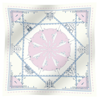 THE FISHERS ISLAND SCARF IN BLUSH