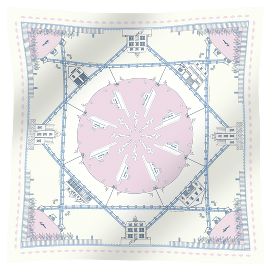 THE FISHERS ISLAND SCARF IN BLUSH
