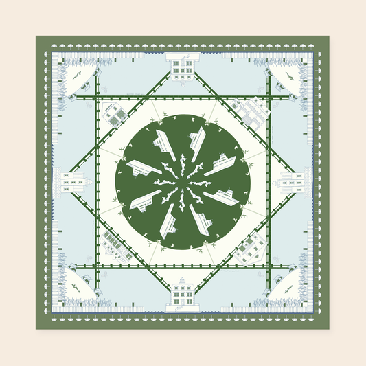 PRE ORDER: THE FISHERS ISLAND SCARF IN GREEN