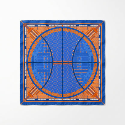 The Midtown Hoops Scarf in Blue by The Clearly Collective