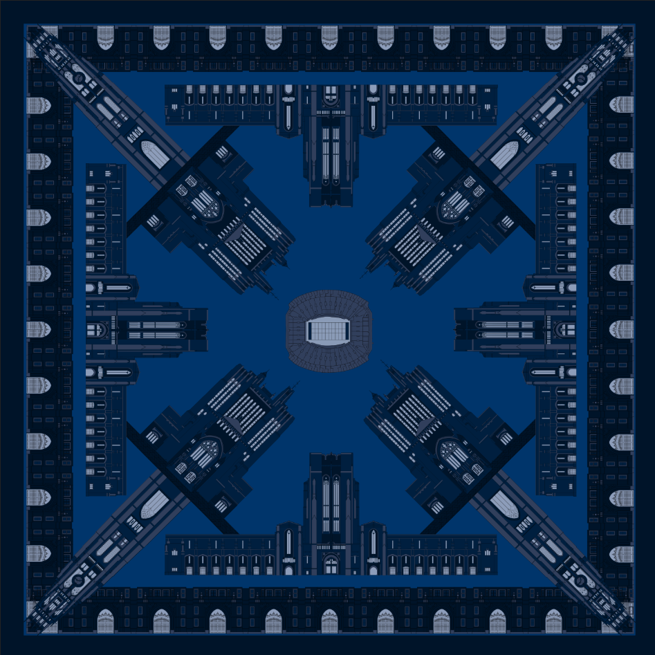 THE NEW HAVEN BULLDOG SCARF