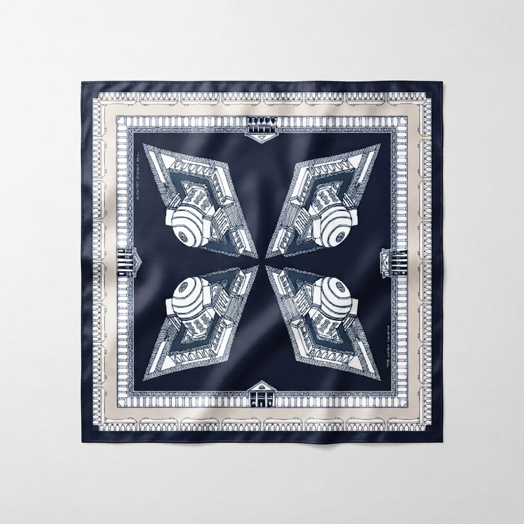 THE CHARLOTTESVILLE TUNDY SCARF | NAVY