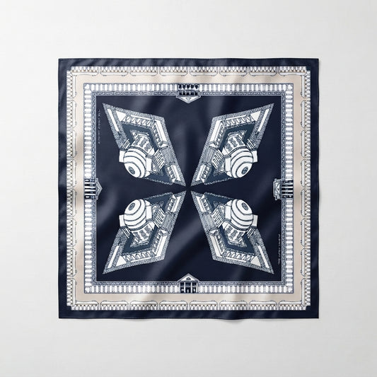THE CHARLOTTESVILLE TUNDY SCARF | NAVY