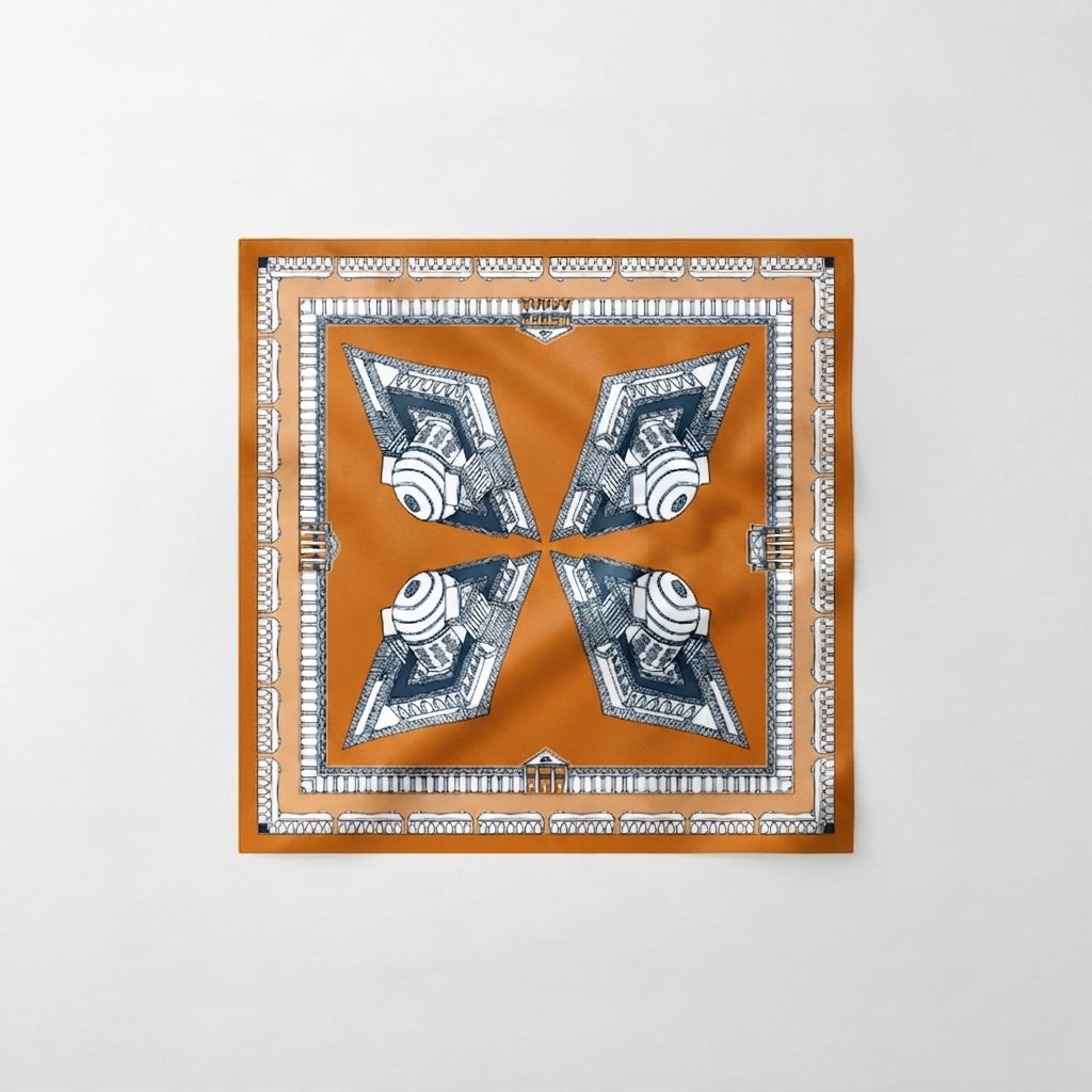 LIMITED EDITION THE CHARLOTTESVILLE TUNDY POCKET SQUARE | ORANGE