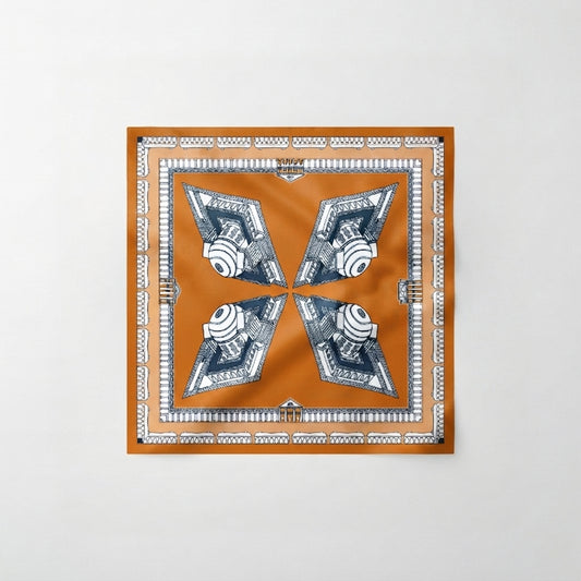 LIMITED EDITION THE CHARLOTTESVILLE TUNDY POCKET SQUARE | ORANGE