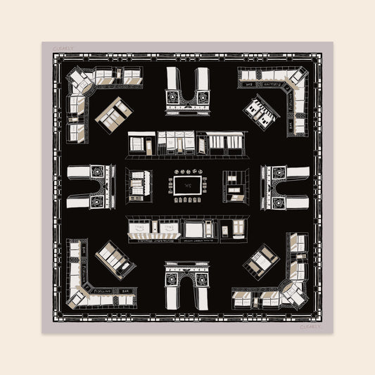 THE WEST VILLAGE SCARF IN BLACK